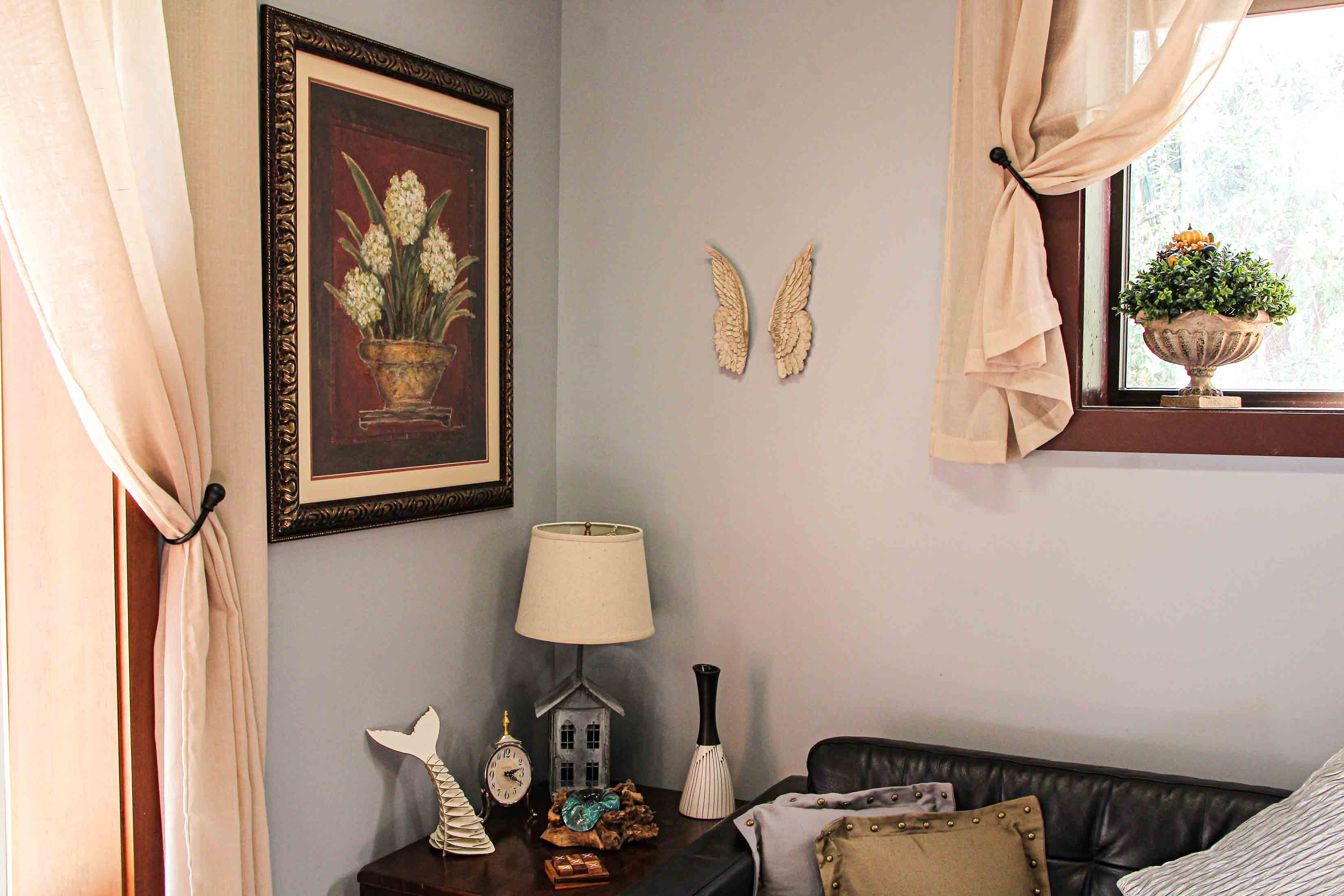 Wings of Protection Pair of 11 inch Aged Finish Wall Sculpture - Angel Wings Art Wall Decor - Image 4