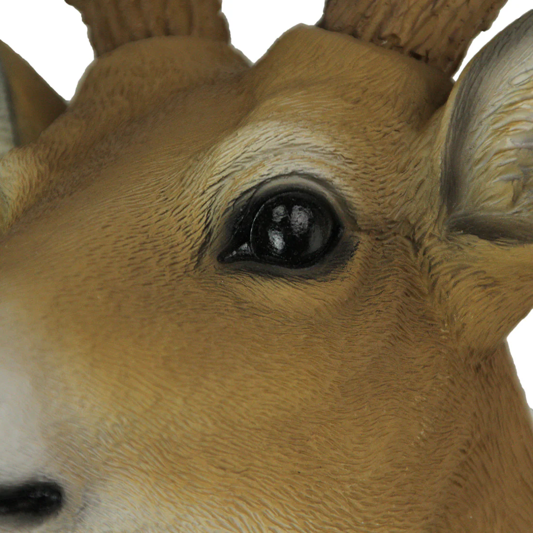 Resin Deer Head Wall Mount 8 Point Faux Taxidermy Buck Hanging Sculpture Antler Decor Art - Image 8