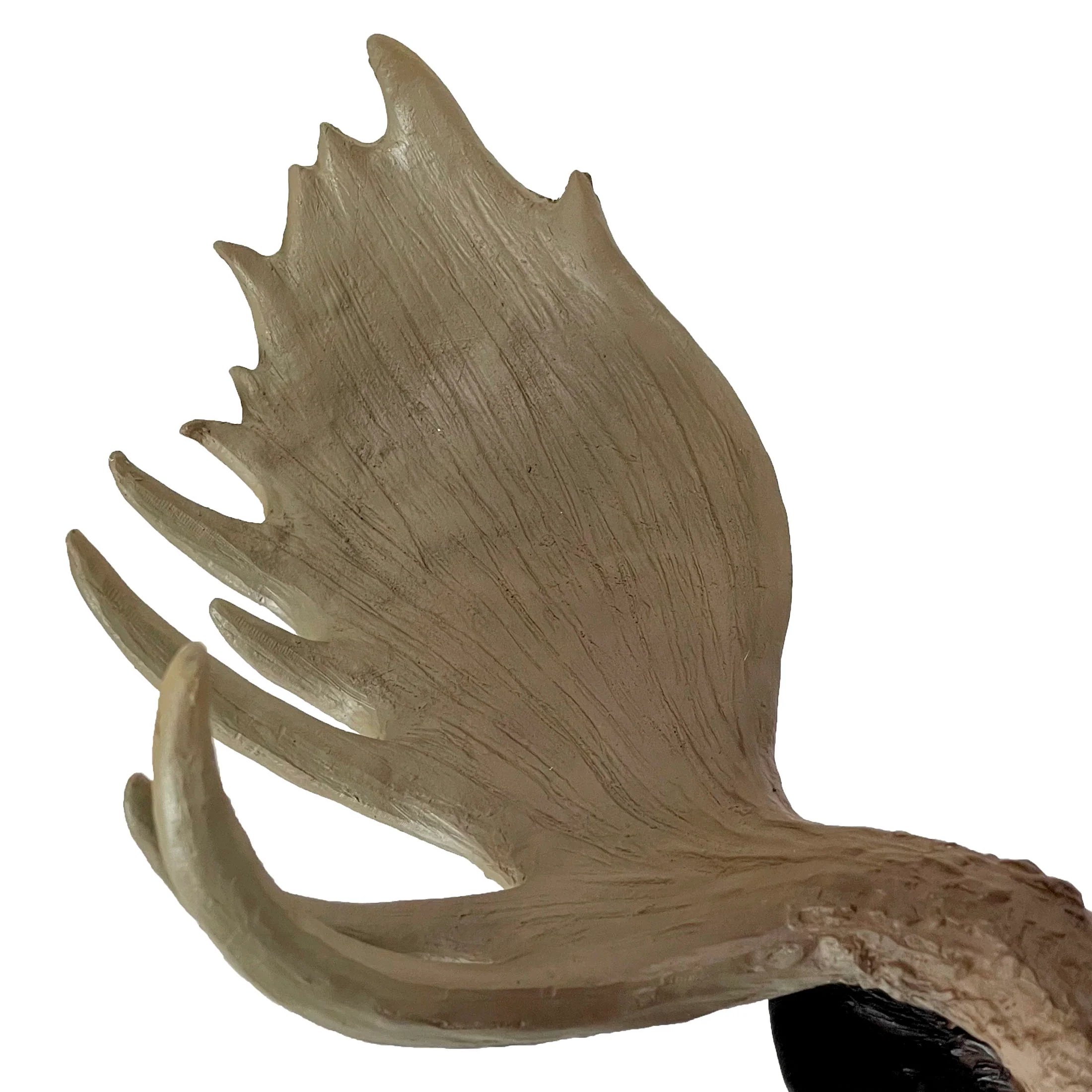 Moose Head Bust Wall Sculpture, 20 x 23 Inch Brown Painted Resin North American Moose Wall Mount for Rustic Lodge, Cabin, Man Cave or Living Room Animal Wall Decor Indoor or Covered Patio - Image 5