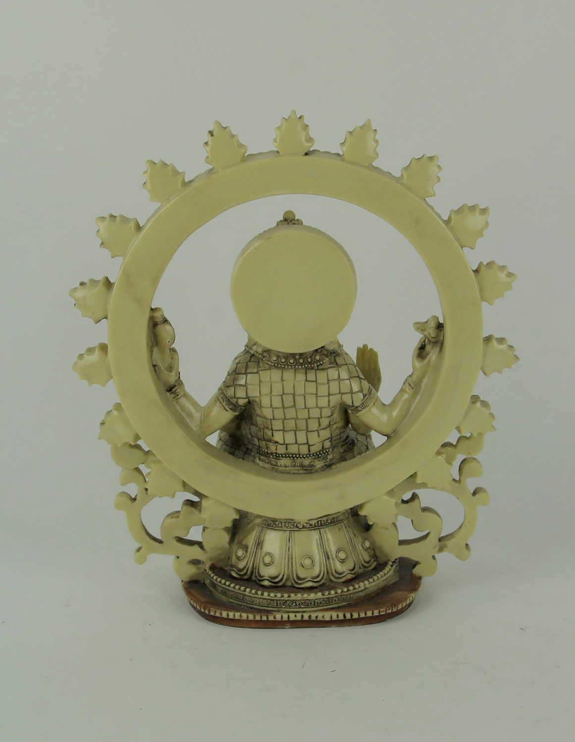 Lord Ganesha Sitting Holding Sacred Objects Statue - Image 3