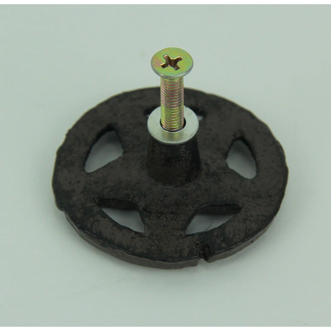 Set of 12 Rustic Brown Western Star Cast Iron Cabinet Knobs or Drawer Pulls - Image 3