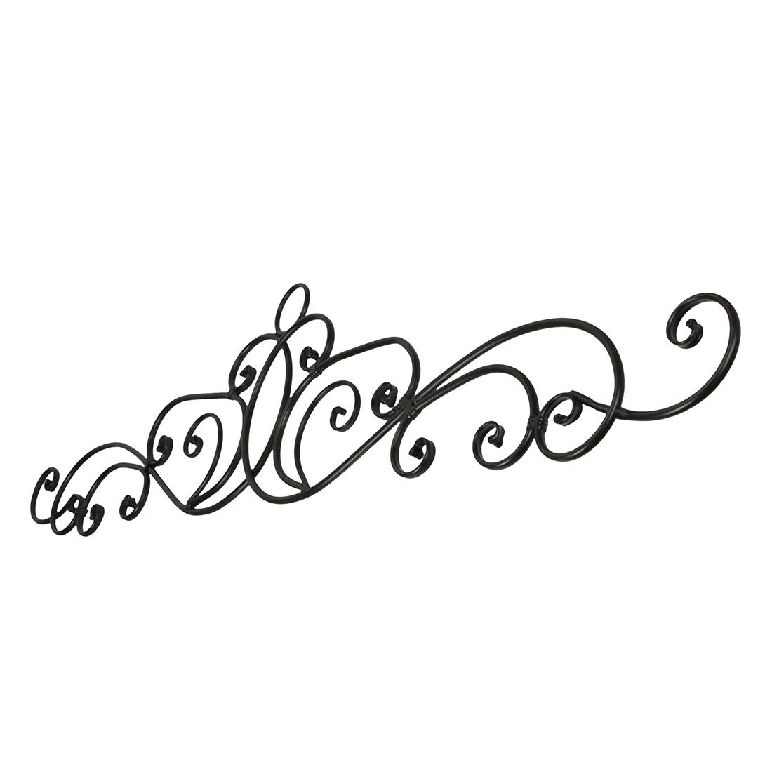 54 Inch Metal Wall Art Scroll Hanging Door or Window Decor Antique Bronze Accent Rustic Decorative Arch - Image 3