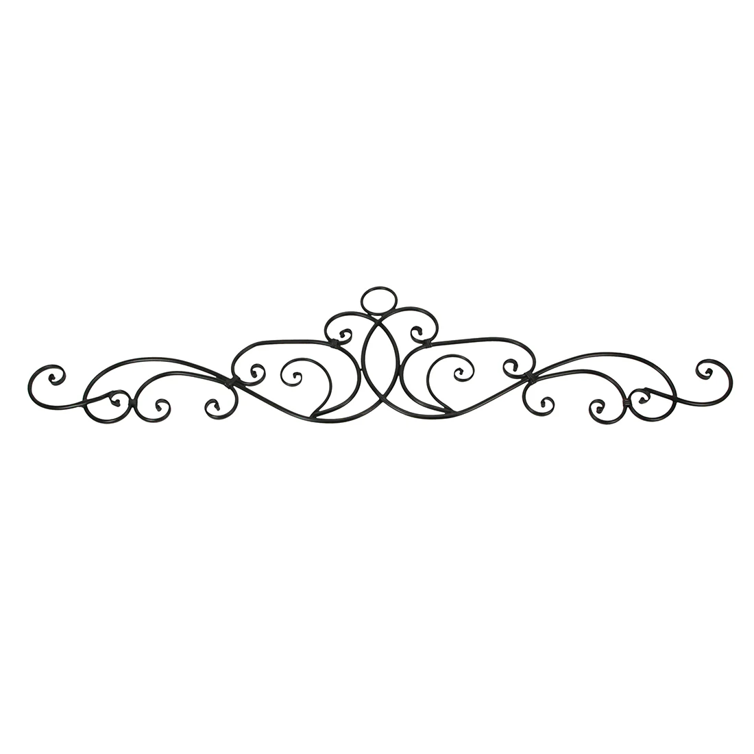 54 Inch Metal Wall Art Scroll Hanging Door or Window Decor Antique Bronze Accent Rustic Decorative Arch - Image 8