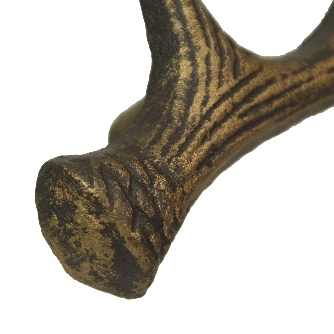 Antique Bronze Finish Cast Iron Deer Antler Drawer Pull Cabinet Handle Set of 6 - Image 8