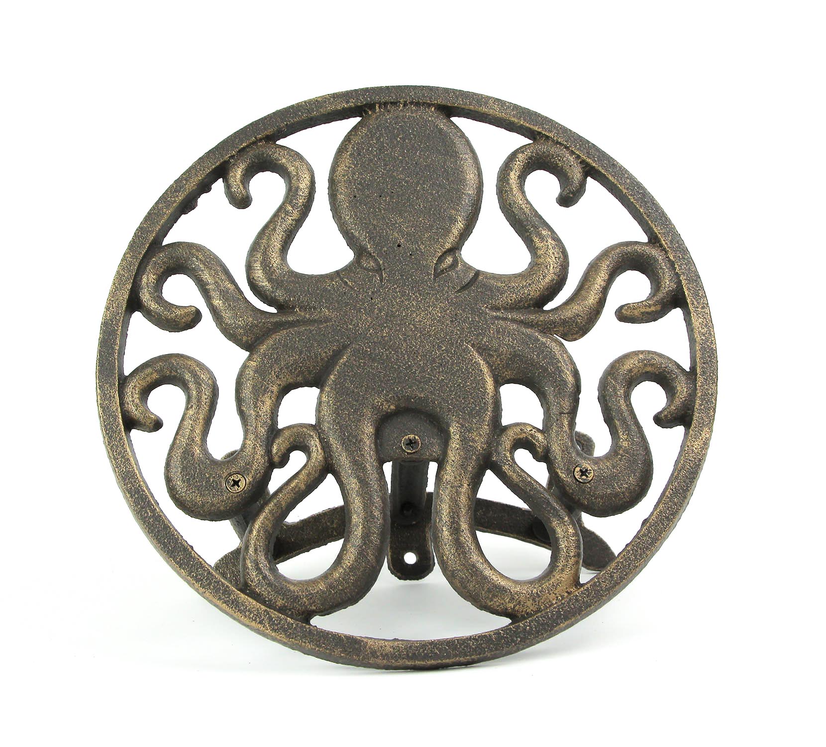 Cast Iron Octopus Decorative Wall Mounted Hanging Garden Hose Hanger Holder - Image 10