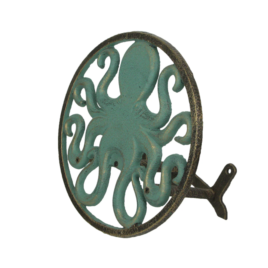 Cast Iron Octopus Decorative Wall Mounted Hanging Garden Hose Hanger Holder - Image 14