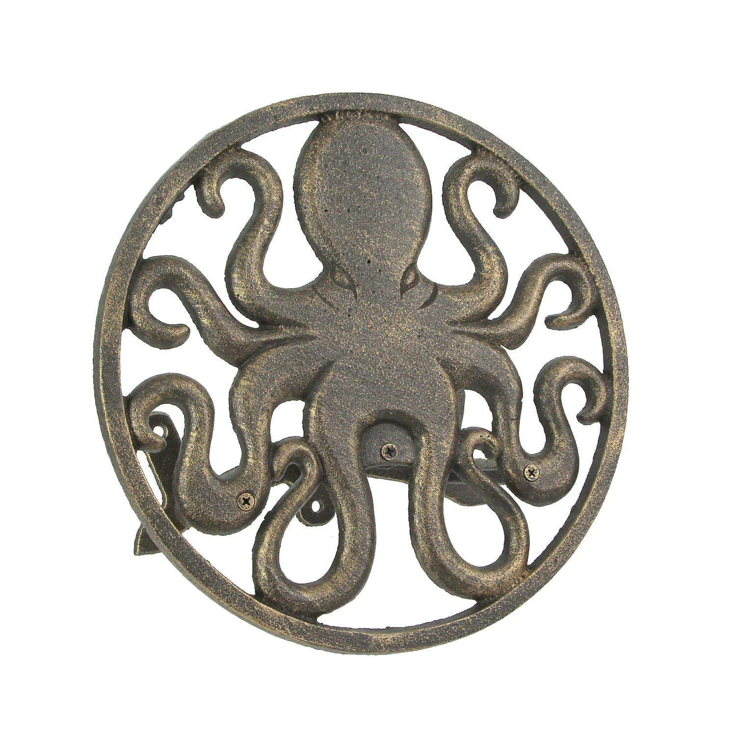 Cast Iron Octopus Decorative Wall Mounted Hanging Garden Hose Hanger Holder - Image 3