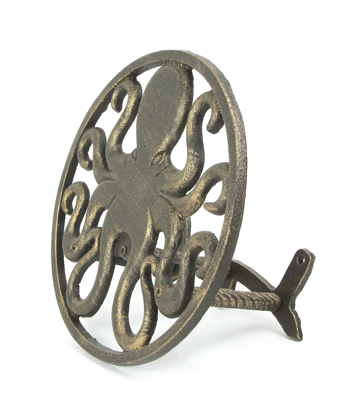Cast Iron Octopus Decorative Wall Mounted Hanging Garden Hose Hanger Holder - Image 6