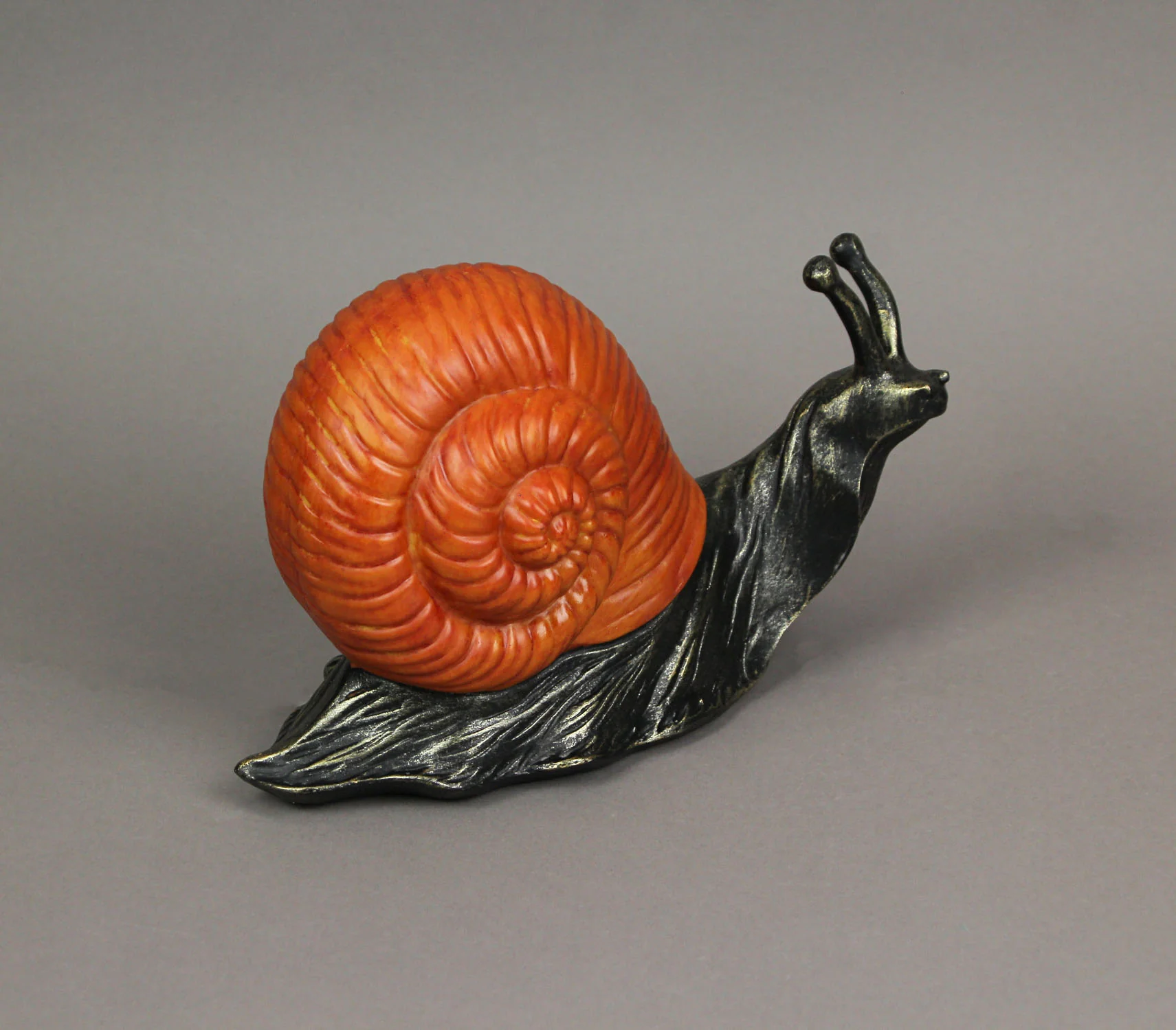 Resin Orange Snail Decorative Accent Lamp End Table Night Stand Light Sculpture - Image 3