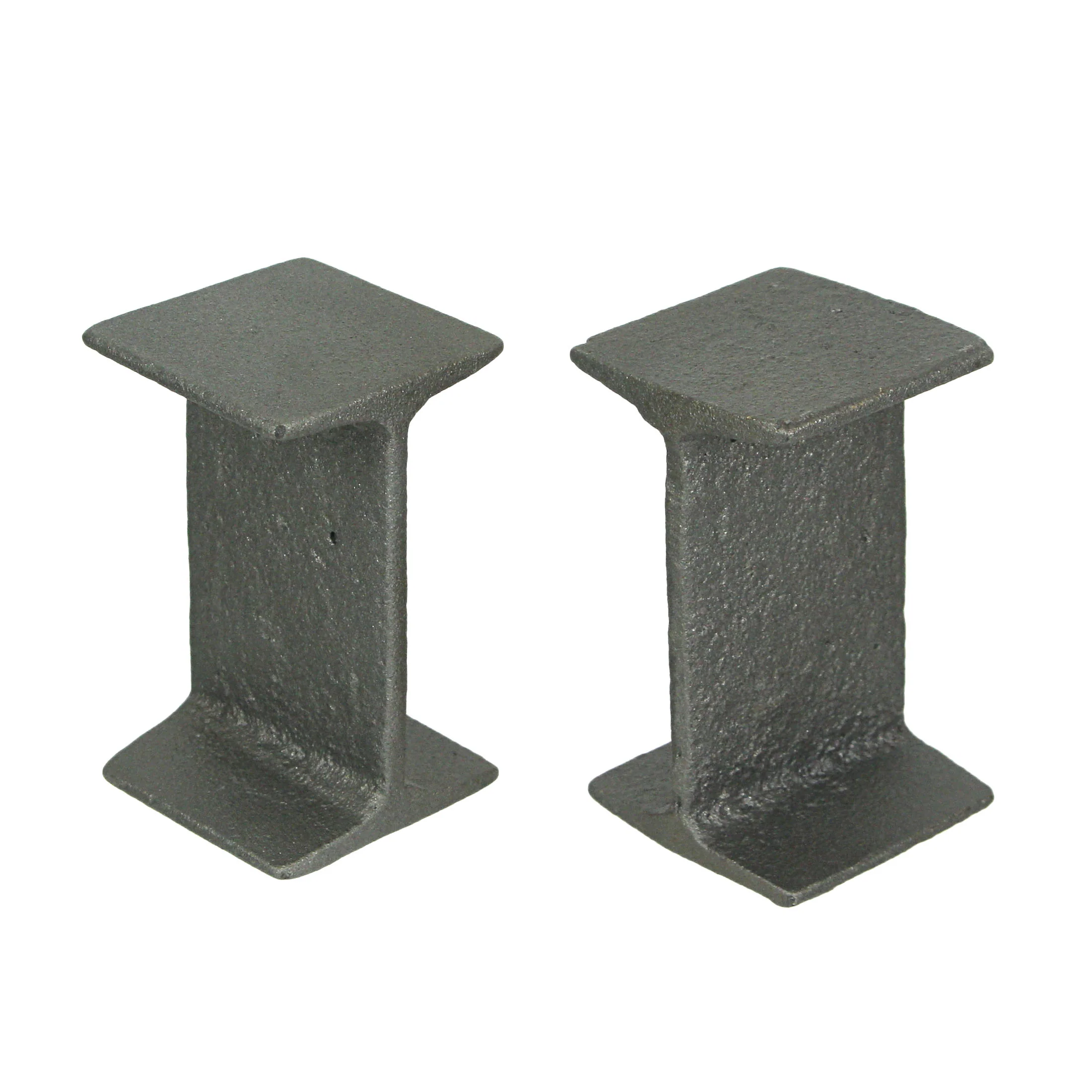 Set of 2 Cast Iron I Beam Bookends Decorative Bookshelf Rustic Desk Home Decor - Image 3