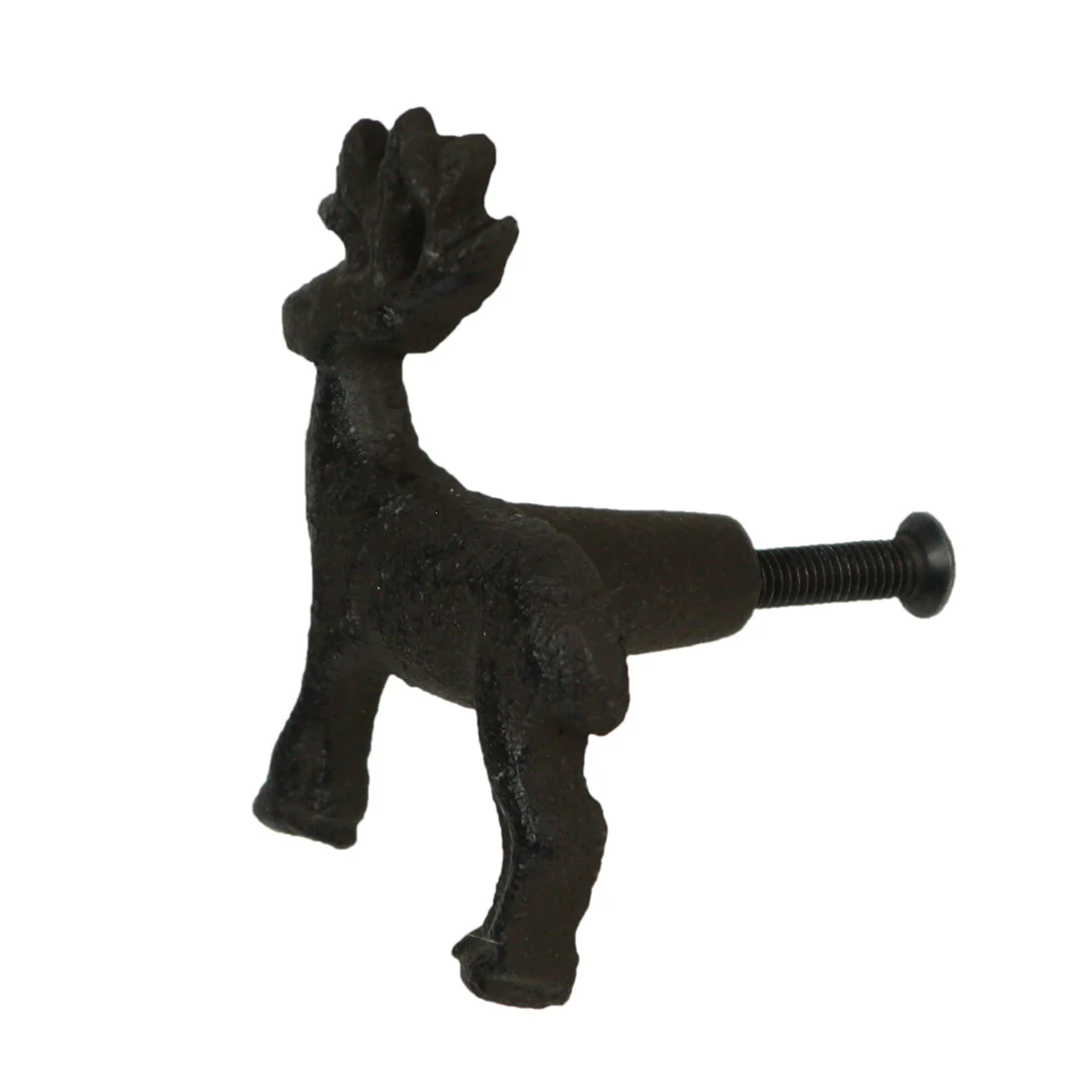 Set of 6 Cast Iron Deer Drawer Pulls Decorative Cabinet Knob Rustic Home Decor - Image 3