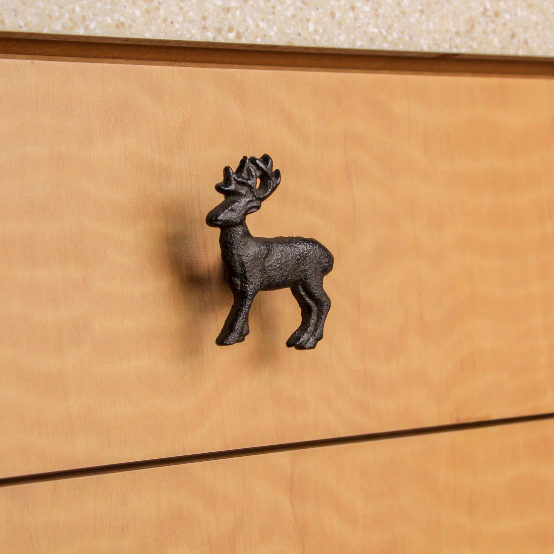 Set of 6 Cast Iron Deer Drawer Pulls Decorative Cabinet Knob Rustic Home Decor - Image 7