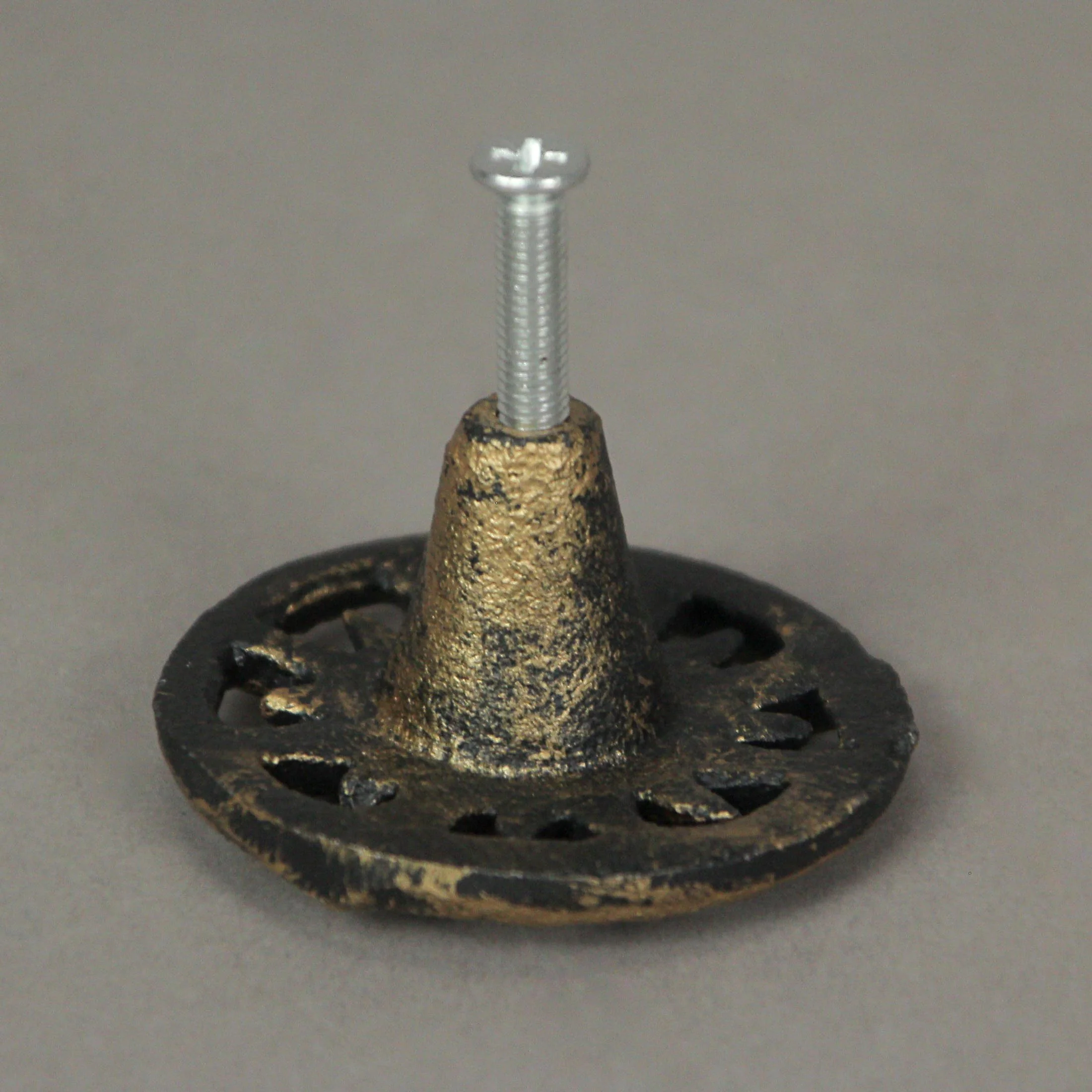 Set of 6 Antique Finish Golden Sun Cast Iron Drawer Pulls Decorative Cabinet Knob Home Decor - Image 10