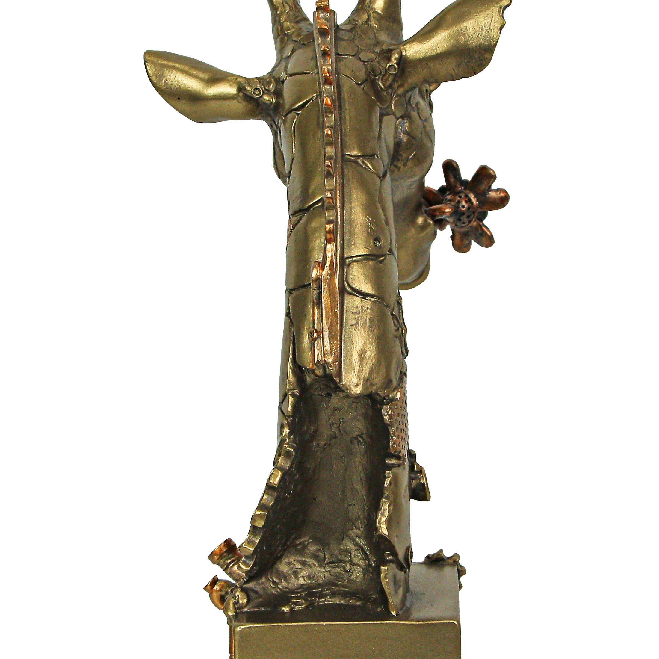 Resin Bronze Finish Steampunk Giraffe Sculpture Home Decor Statue Figurine Art - Image 6