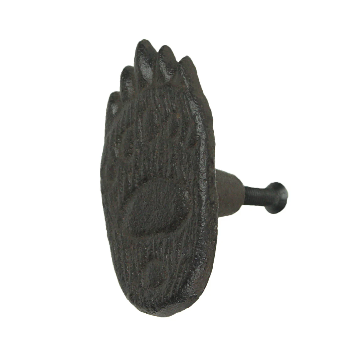 Set of 6 Cast Iron Animal Tracks Bear Foot Cabinet Knob Drawer Pulls Cabin Decor - Image 3