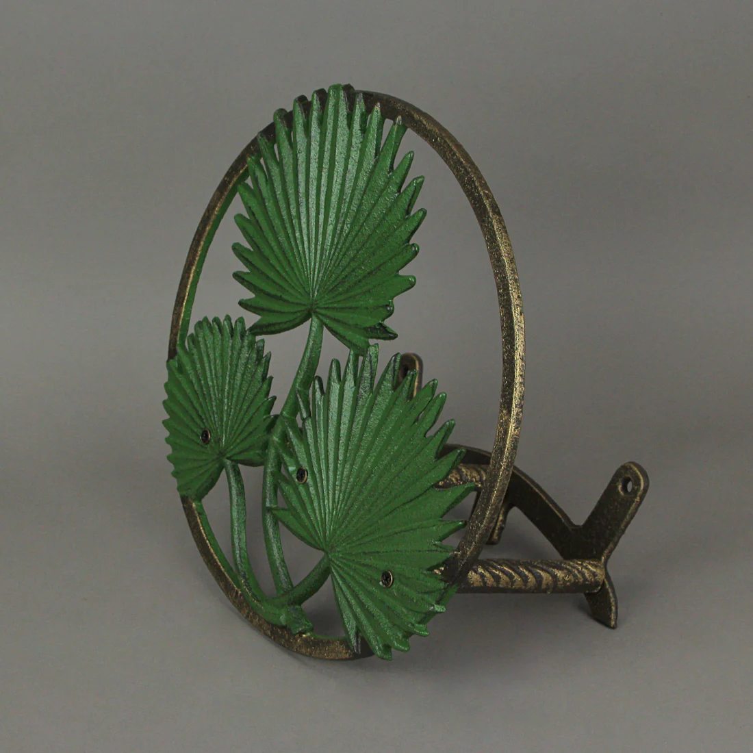 Tropical Leaf Hanging Cast Iron Decorative Wall Mounted Garden Hose Holder - Image 16