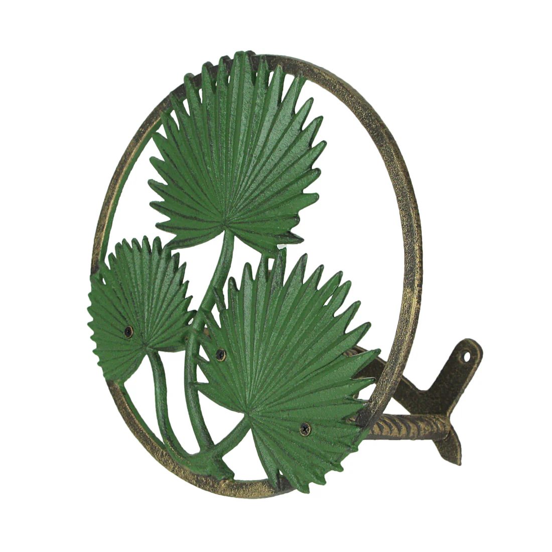 Tropical Leaf Hanging Cast Iron Decorative Wall Mounted Garden Hose Holder - Image 22