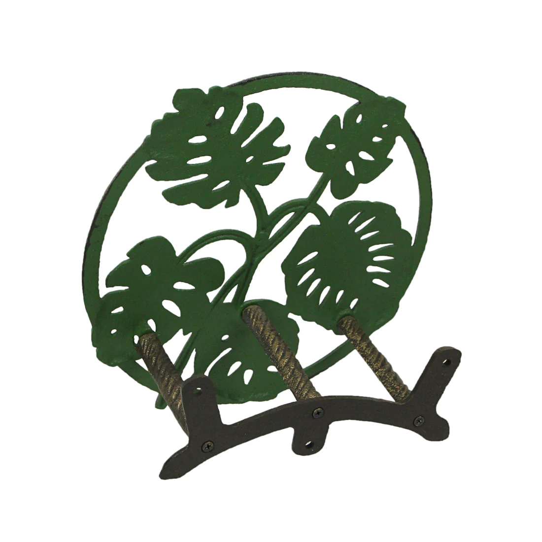 Tropical Leaf Hanging Cast Iron Decorative Wall Mounted Garden Hose Holder - Image 8