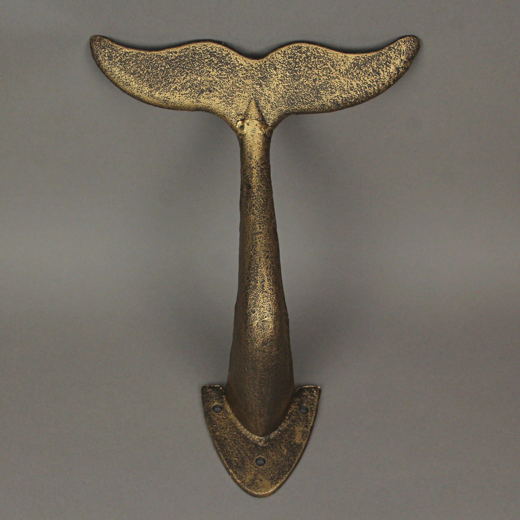 Bronze Finish Cast Iron Whale Tail Decorative Garden Hose Wall Hook Home Storage - Image 8