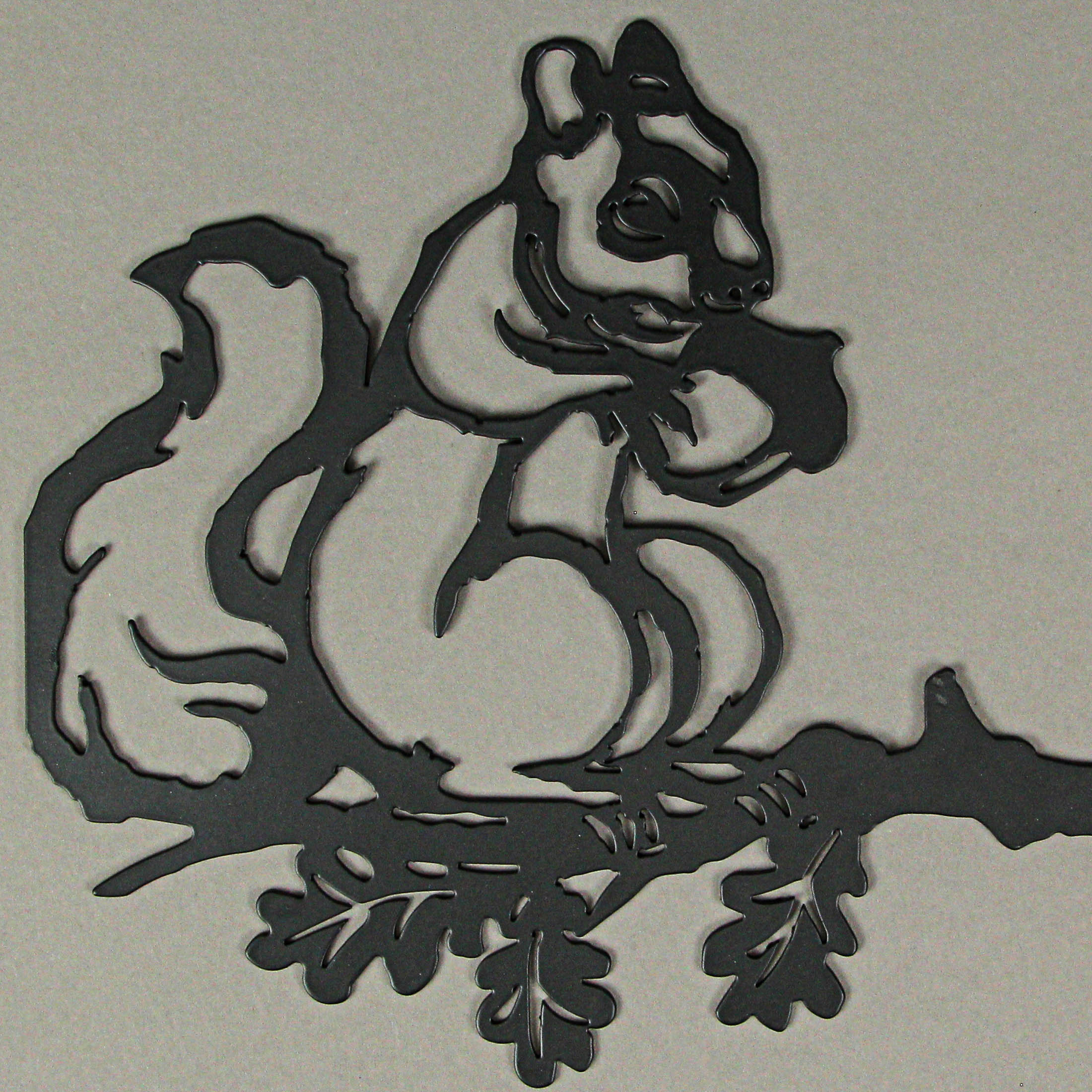 Set of 2 Black Metal 11 Inch Squirrel Tree Stakes Outdoor Yard Art Home Garden Fence Decor - Image 11