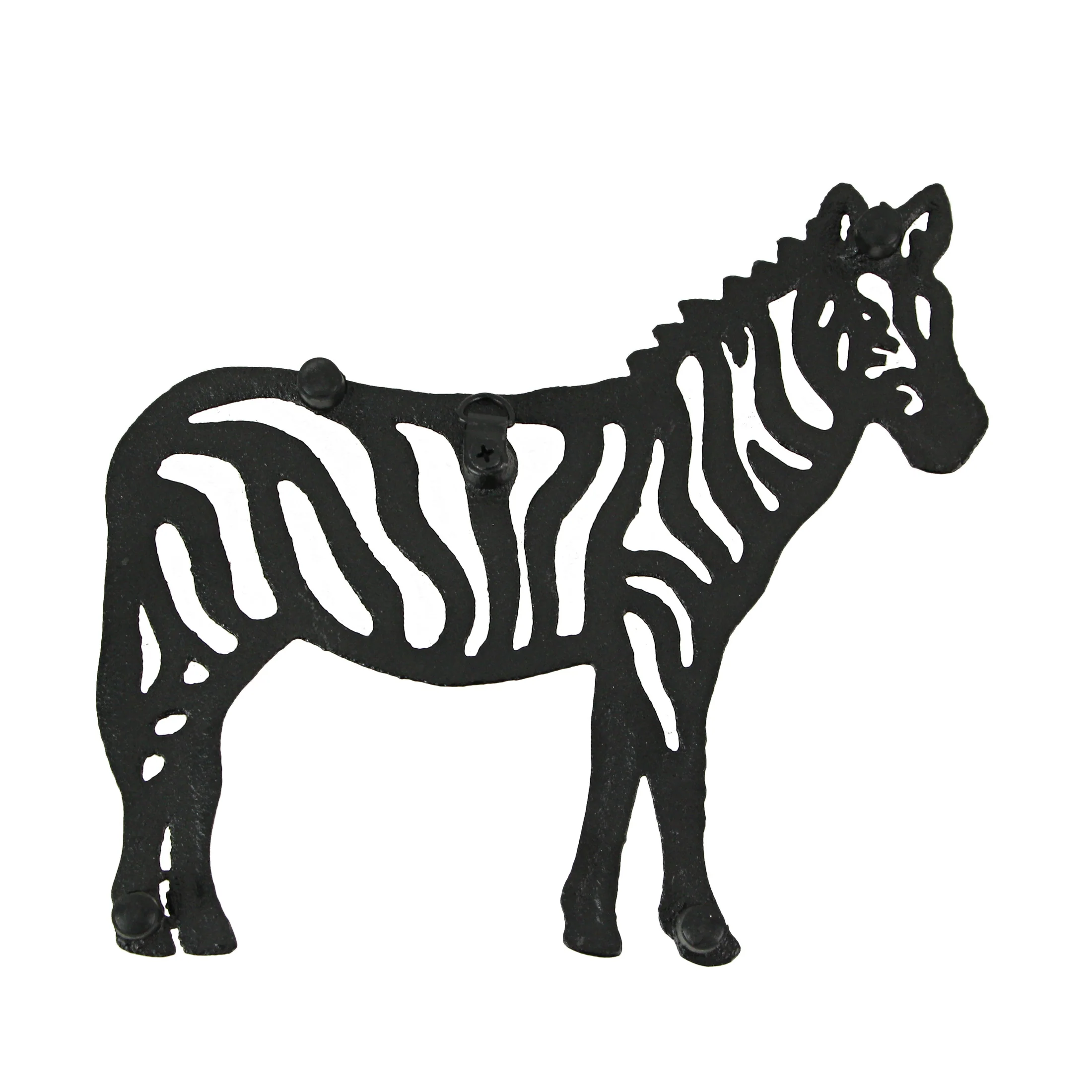 Set of 3 Black Cast Iron Safari Animal Kitchen Trivets Decorative Wall Hanging Art - Image 3