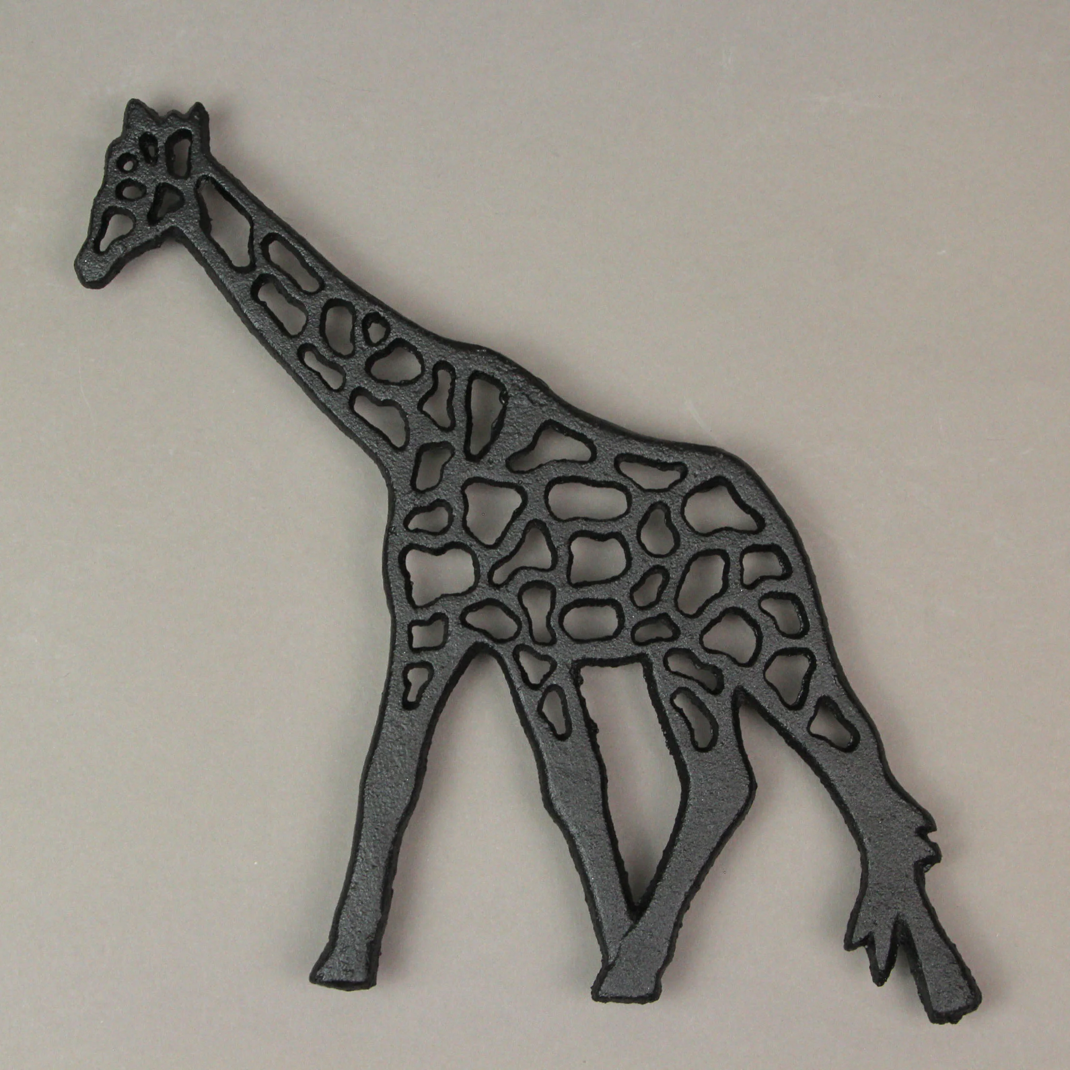 Set of 3 Black Cast Iron Safari Animal Kitchen Trivets Decorative Wall Hanging Art - Image 8