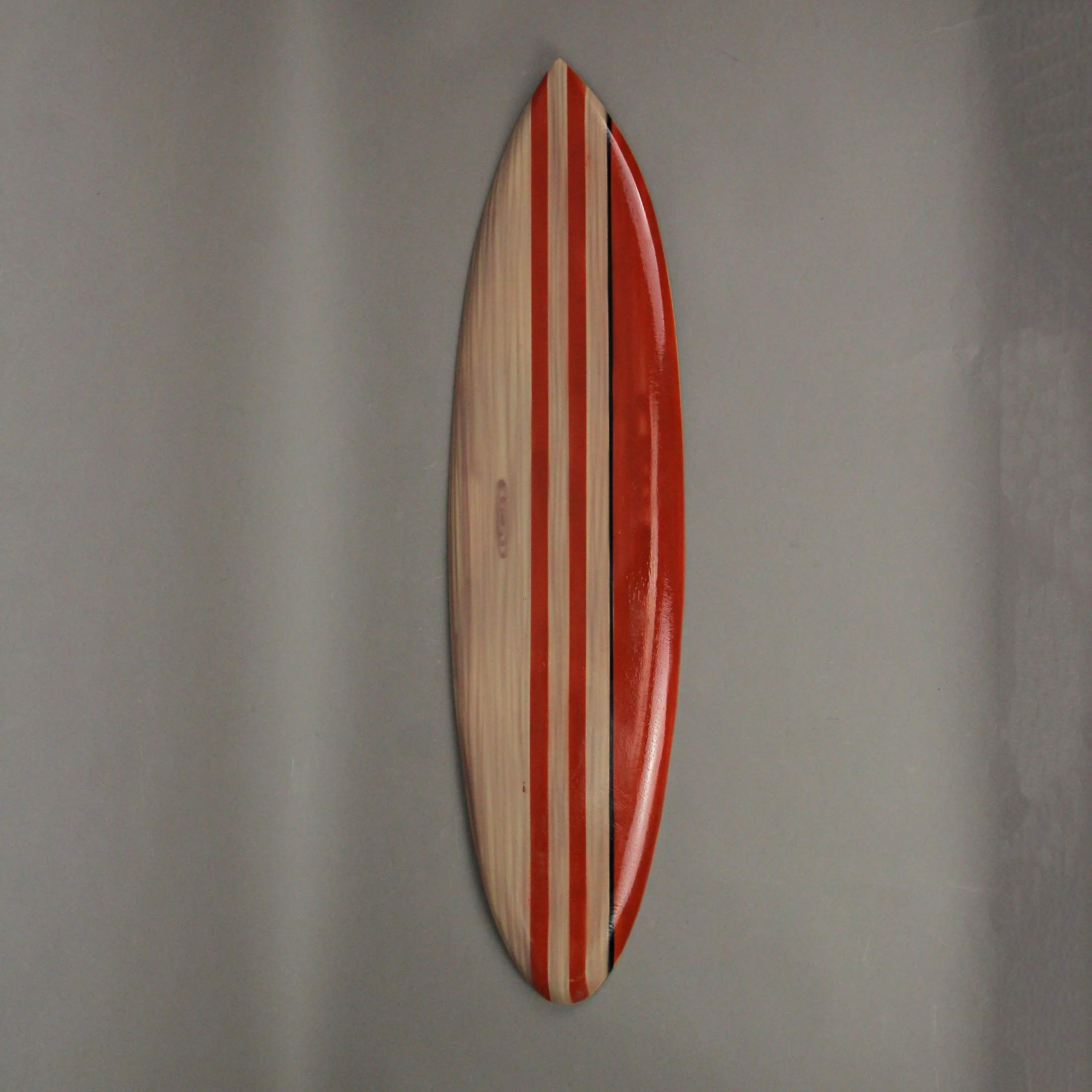 32 In Hand Carved Painted Wooden Surfboard Wall Hanging Decor Beach Art Set of 3 - Image 4