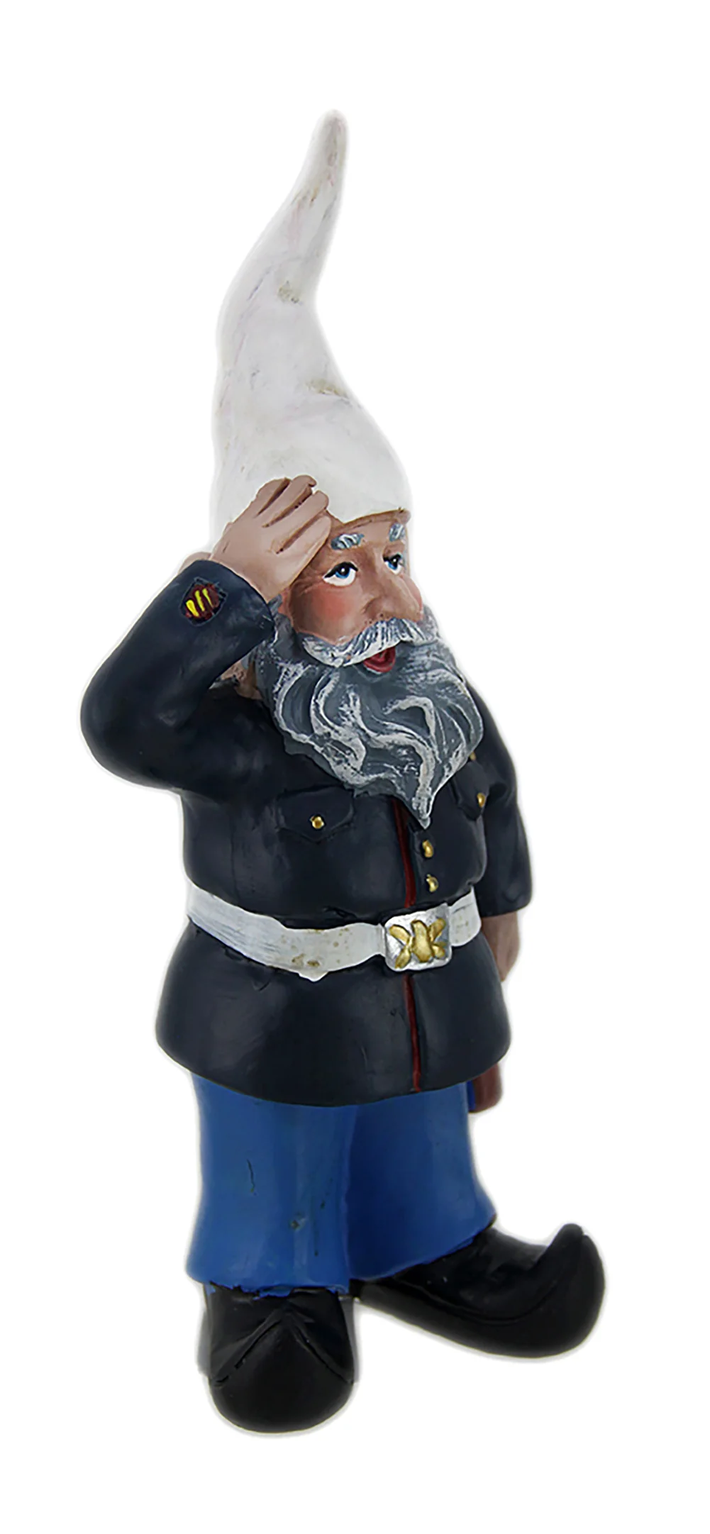 8 inch Dress Blues Bill Saluting U.S. Marine Military Garden and Shelf Gnome Statue Patriotic Decor - Image 7