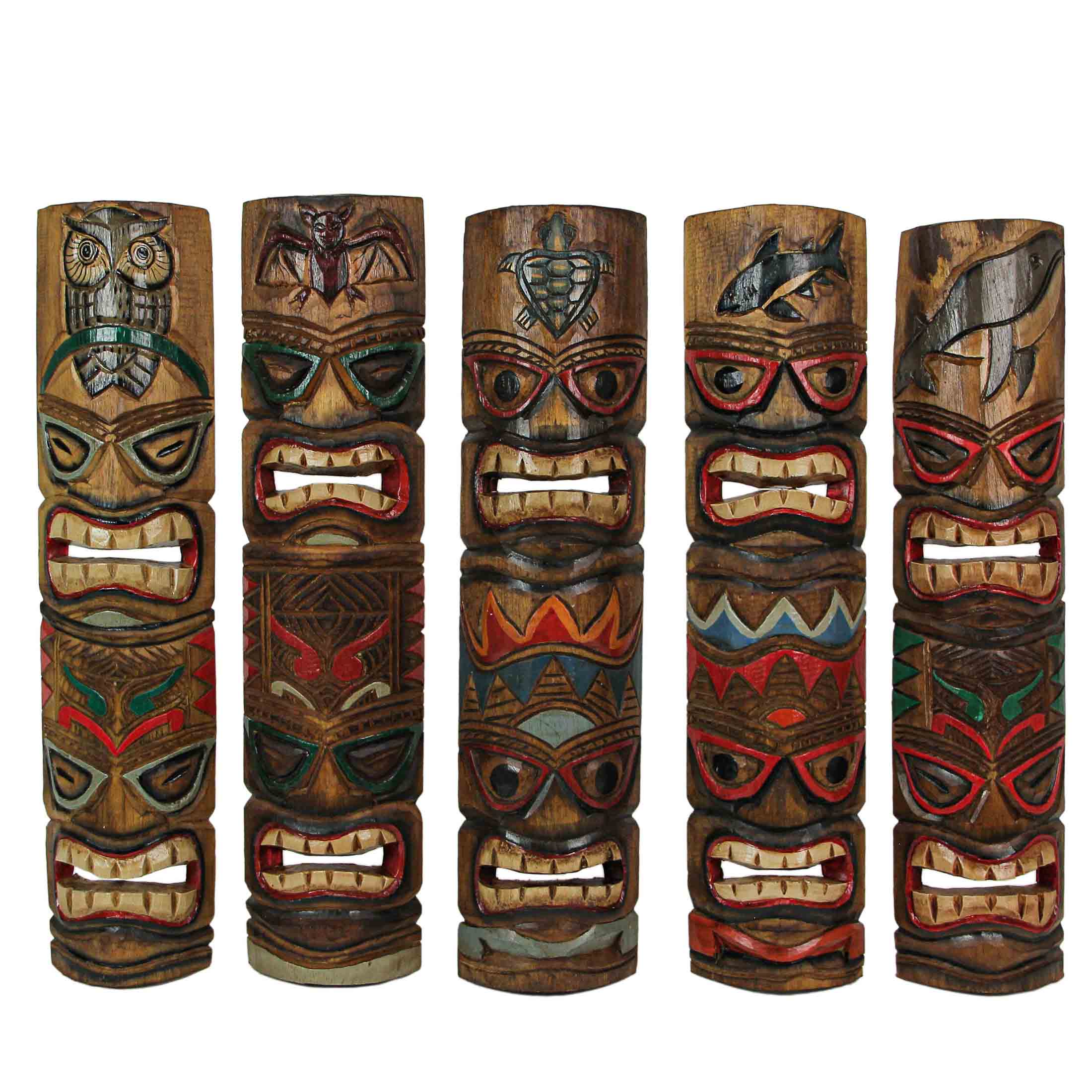 Tiki Mask Totem Wall Decor - Image 3
